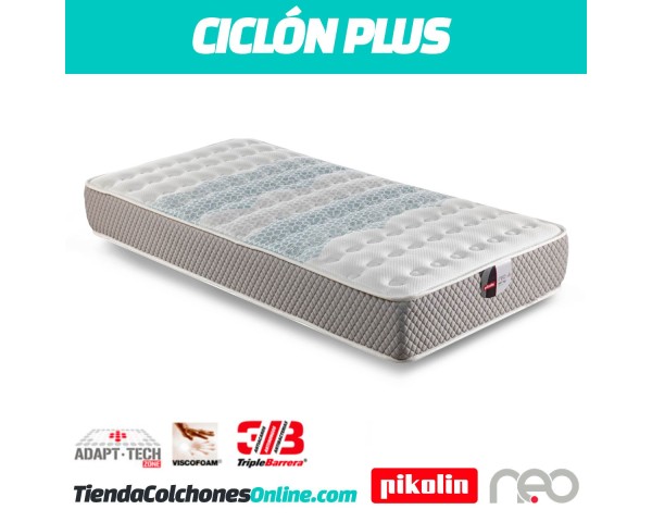 Colchón juvenil de muelles ensacados Ciclón Plus - TiendaColchonesOnline.com