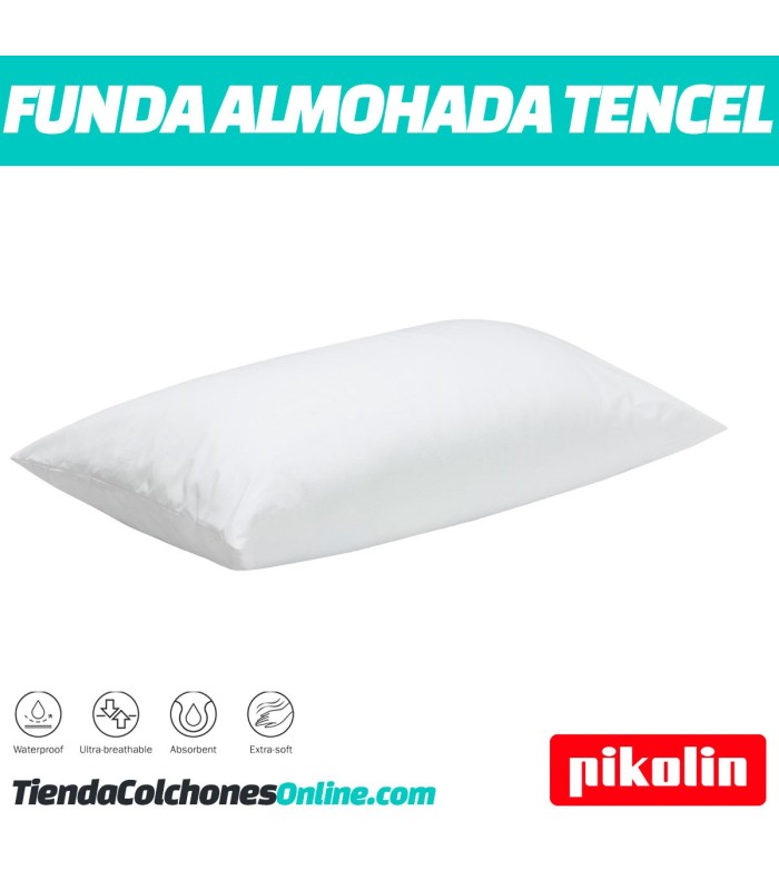 Funda de almohada Tencel transpirable e impermeable de Pikolin Home.