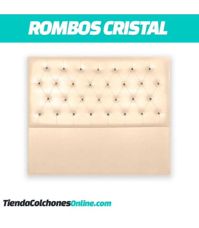 Cabecero Rombos cristal con botones al mejor precio - TiendaColchonesOnline.com