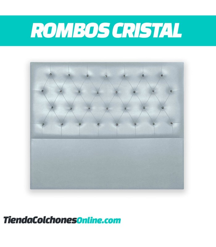 Cabecero Rombos cristal con botones al mejor precio - TiendaColchonesOnline.com