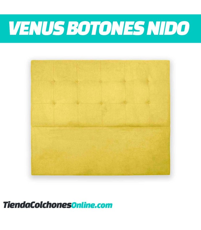 Cabecero Venus botones nido, precio económico y en una amplia gama de colores