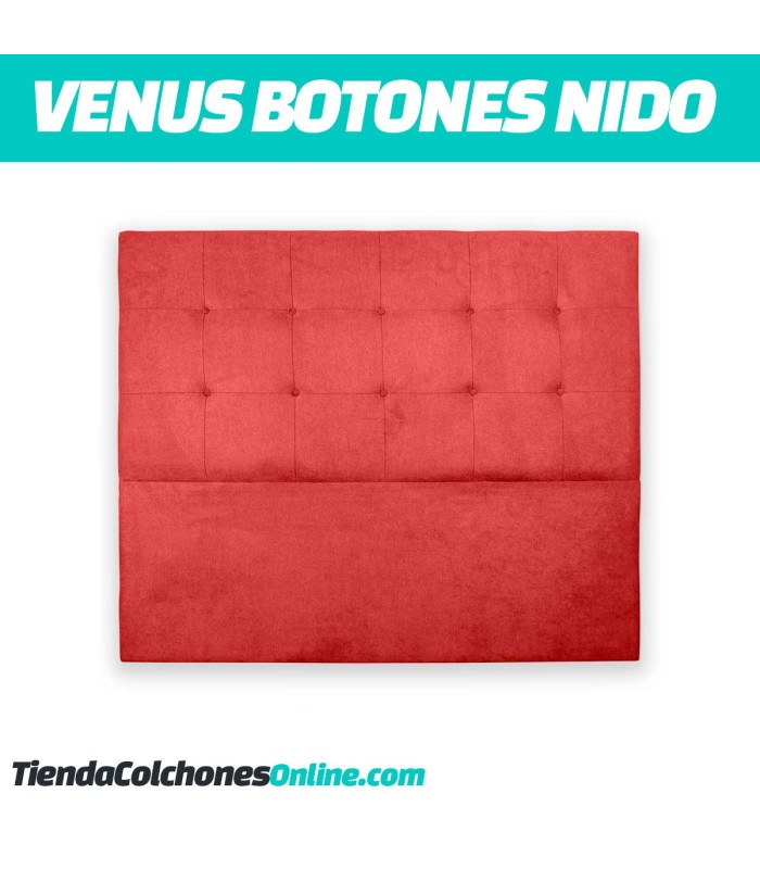 Cabecero Venus botones nido, precio económico y en una amplia gama de colores