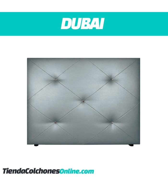 Cabecero Dubai con botones de cristal - TiendaColchonesOnline.com